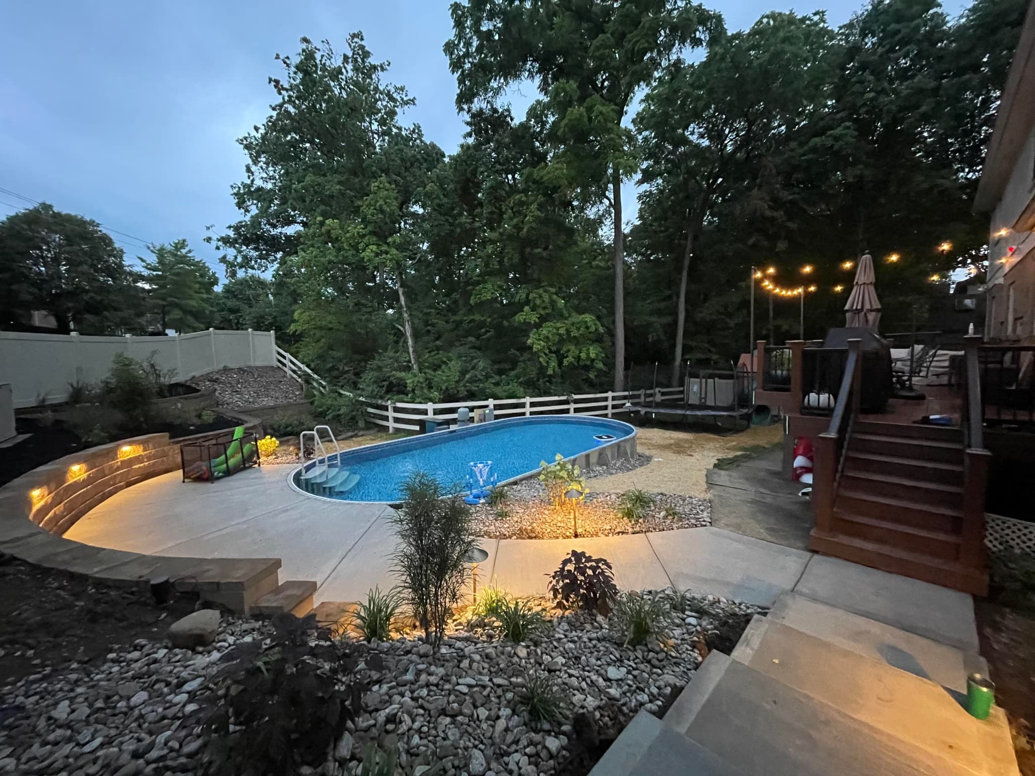 install a 15x30 oval semi-inground pool with heater