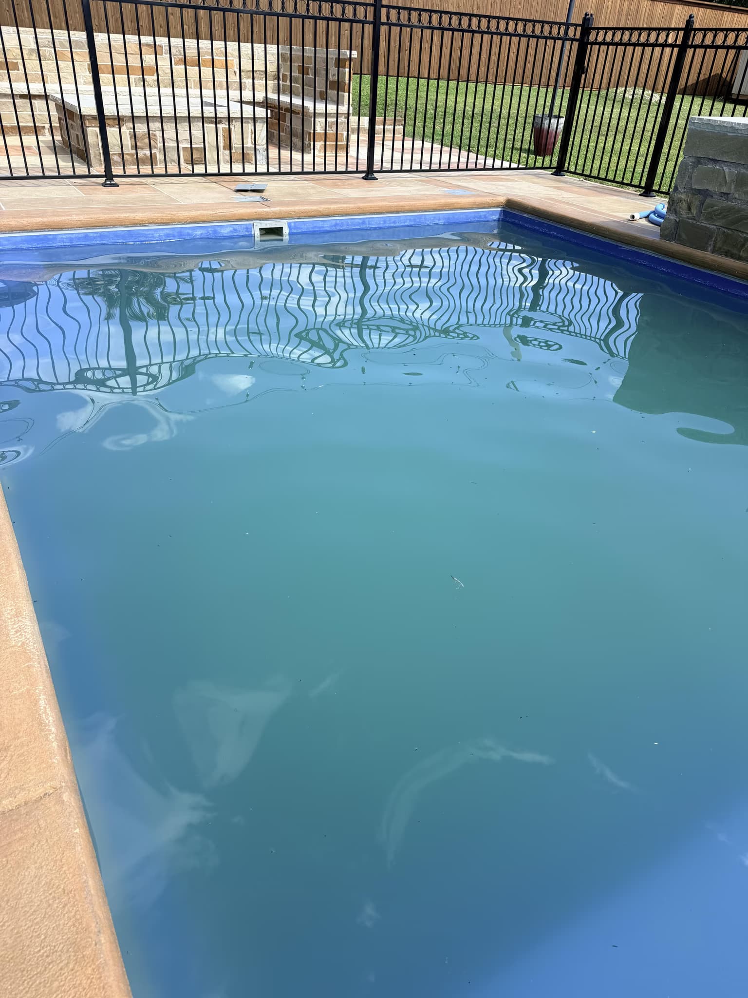 drain, acid wash, and refill green pool