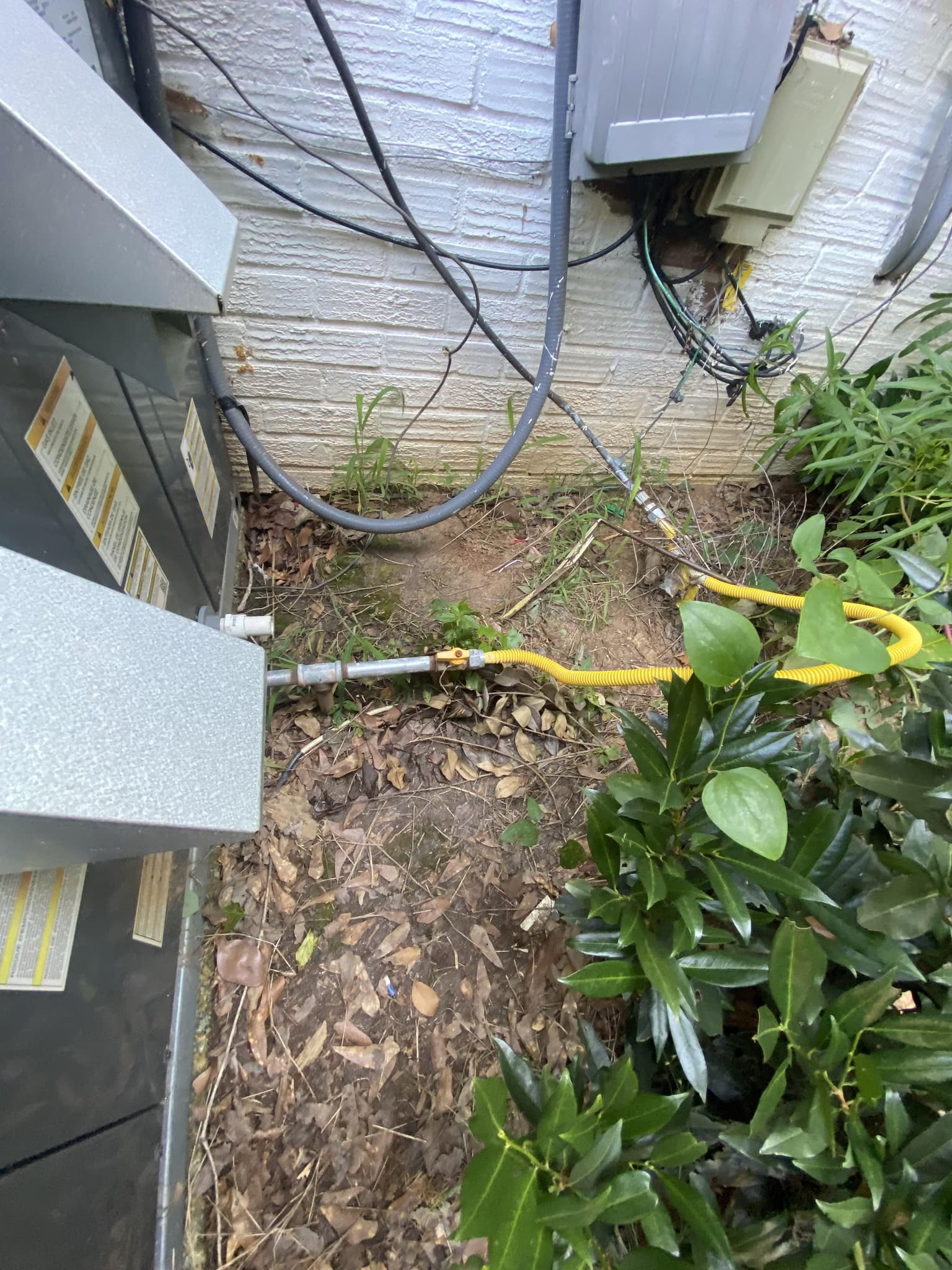 replace flex line and install a regular and sediment trap