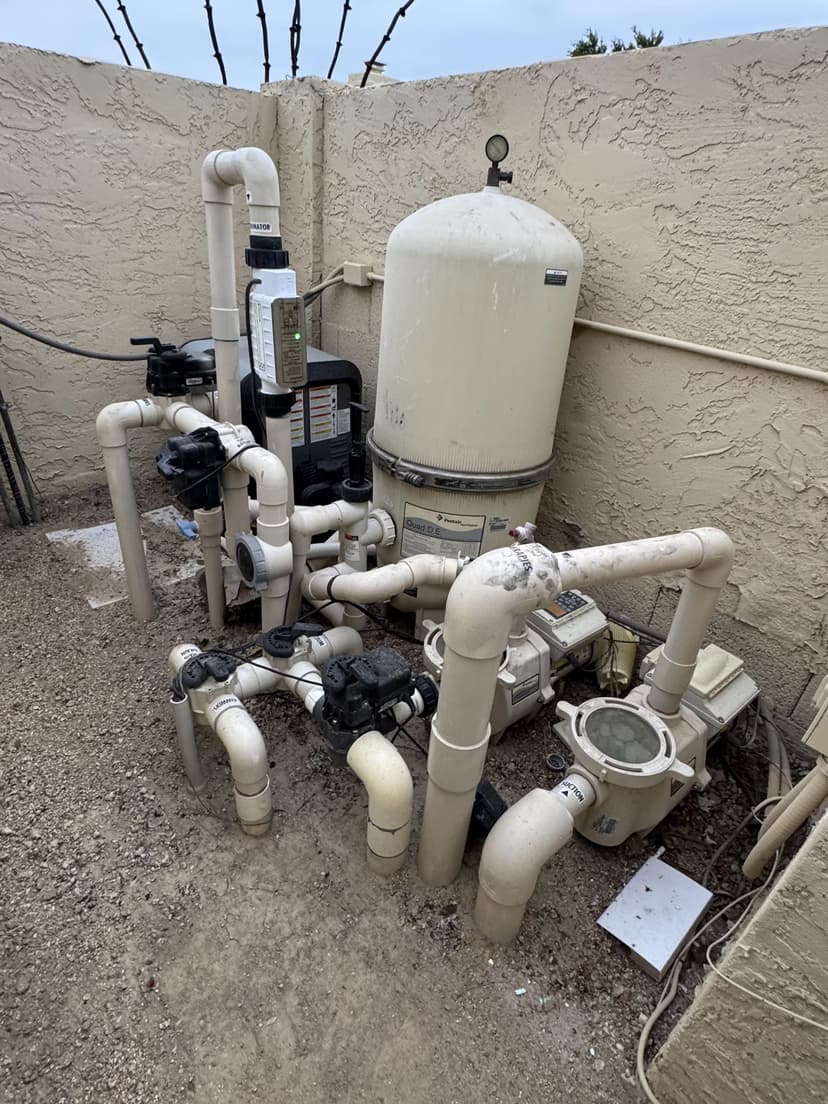 replace a Pentair Quad DE 100 pool filter