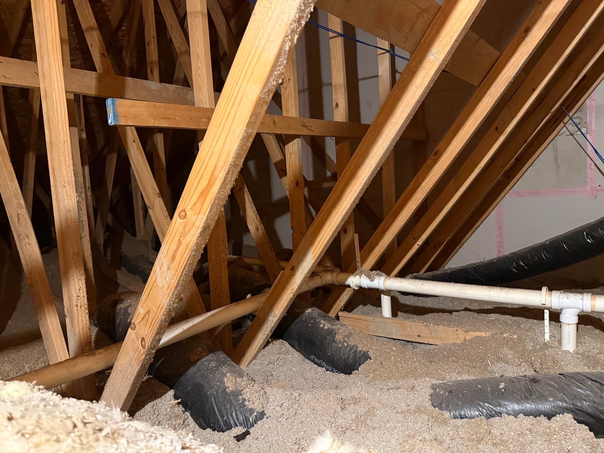 install additional attic insulation to R49