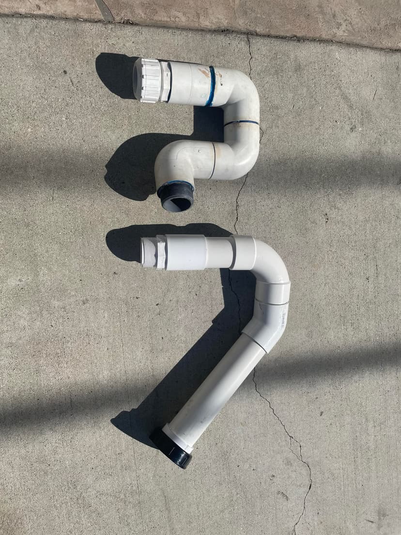 replace pool plumbing with bigger PVC