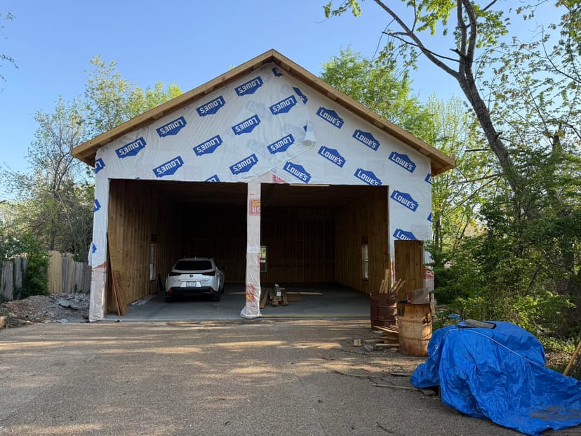 roof a 40x30 garage (labor only)