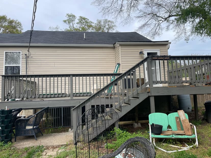 rebuild full deck (upper and lower sections)