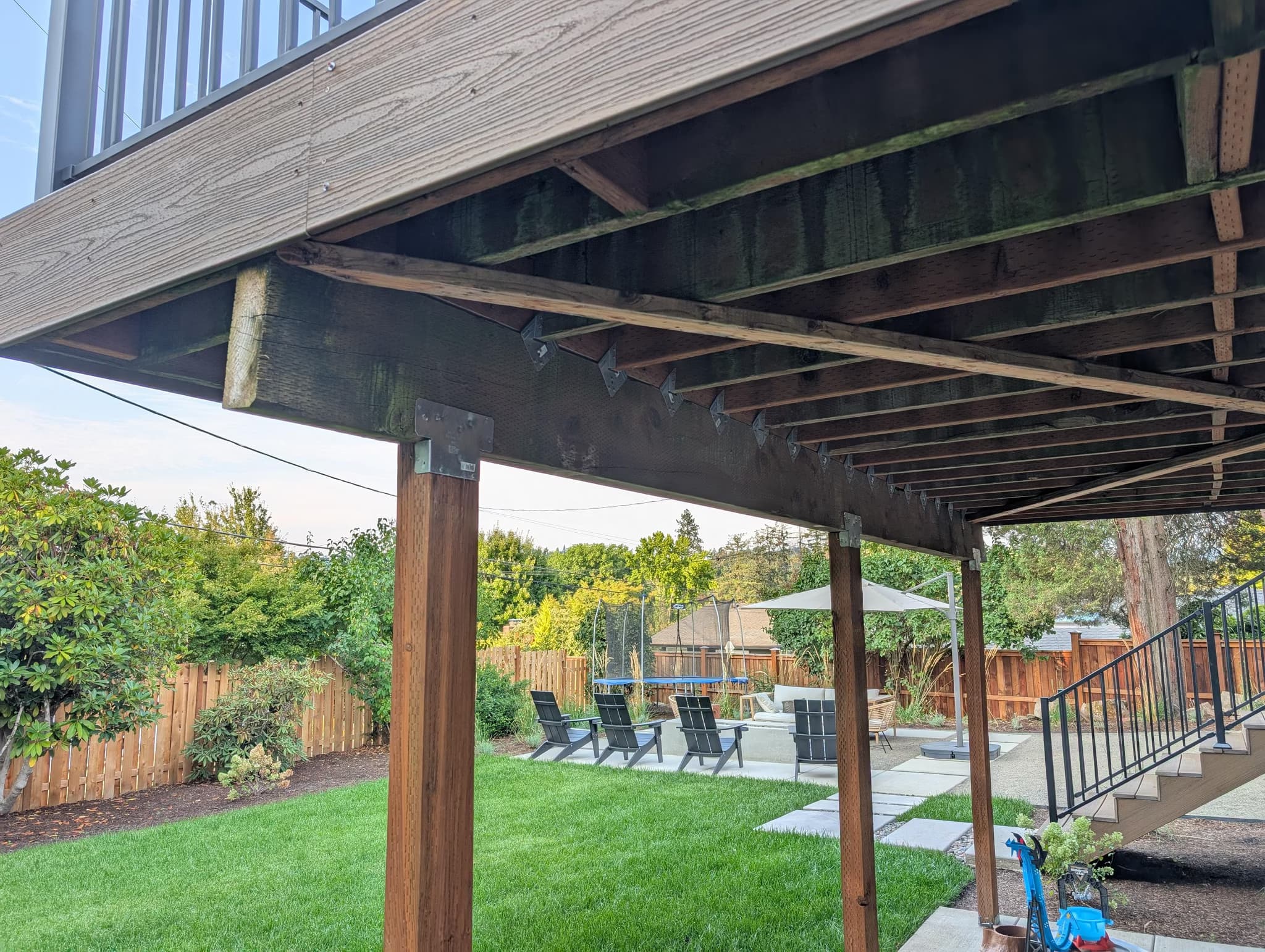 replace a twisting deck beam