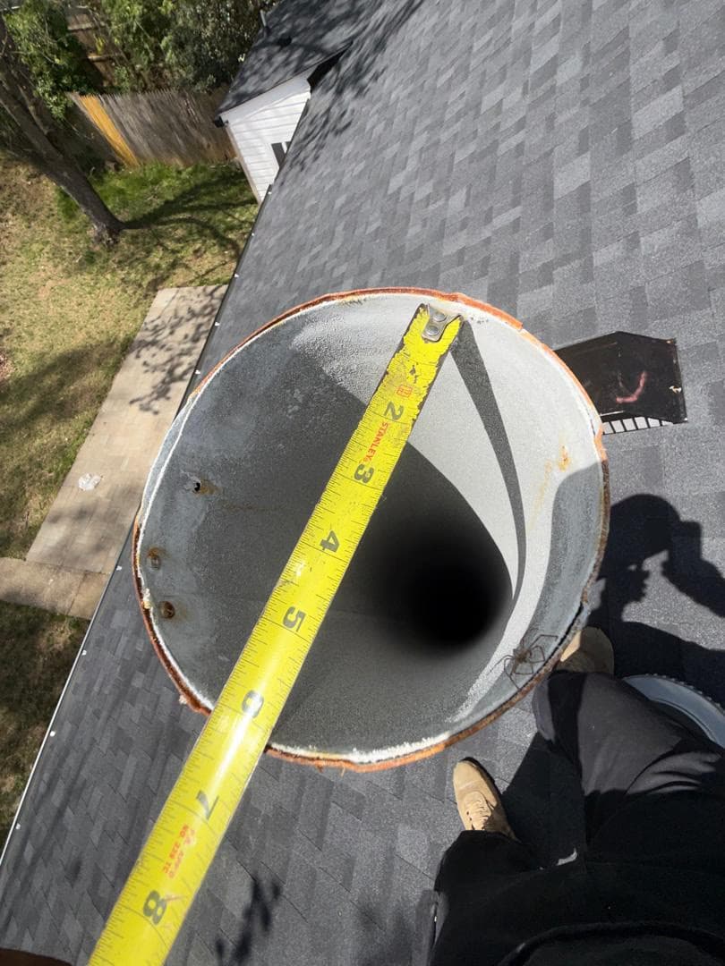 perform furnace and water heater vent remediation